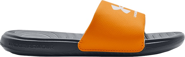 (Grade School) Under Armour Ansa Fixed Slides 'Orange Shock' 3023789-800 (Grade School) Under Armour Ansa Fixed Slides 'Orange Shock' 3023789-800