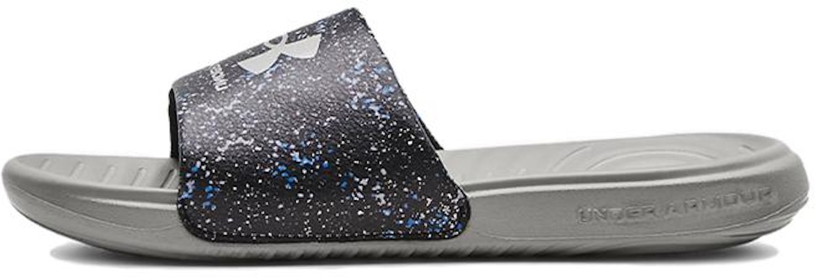 (小学生) Under Armour 安德玛 带图案拖鞋 '黑色锡斑点' 3024438-007 Buy (小学生) Under Armour 安德玛 带图案拖鞋 '黑色锡斑点' 3024438-007