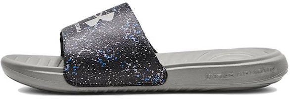 (Grade School) Under Armour Ansa Graphic Slide 'Black Tin Speckled' 3024438-007 (Grade School) Under Armour Ansa Graphic Slide 'Black Tin Speckled' 3024438-007