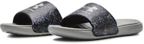 Order (Grade School) Under Armour Ansa Graphic Slide ''Schwarz Zinn gesprenkelt'' 3024438-007