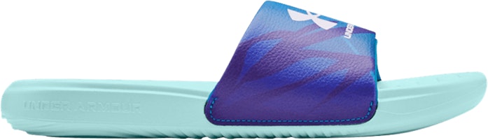 (Grade School) Under Armour Ansa Graphic Slide 'Breeze Crest Blue' 3024439-300 (Grade School) Under Armour Ansa Graphic Slide 'Breeze Crest Blue' 3024439-300