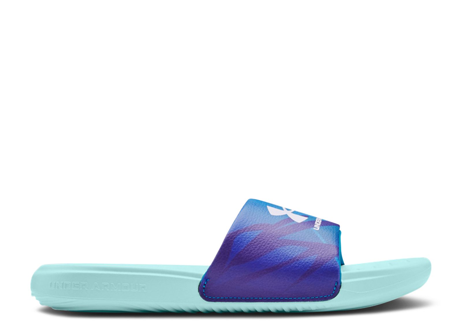 (Grade School) Under Armour Ansa Graphic Slide 'Breeze Crest Blue' 3024439-300