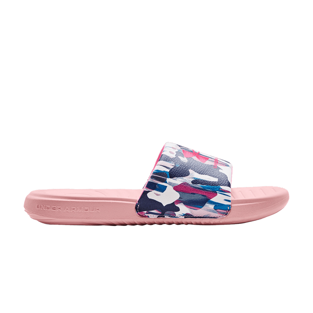 (Grade School) Under Armour Ansa Graphic Slide 'Prime Pink Camo' 3024439-601