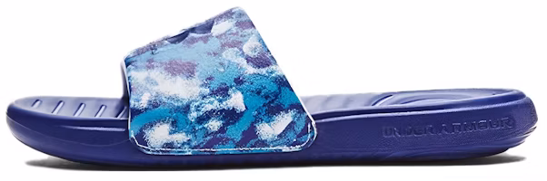 (Grade School) Under Armour Ansa Graphic Slide 'Sonar Blue Paint Smudge' 3024438-106 (Grade School) Under Armour Ansa Graphic Slide 'Sonar Blue Paint Smudge' 3024438-106