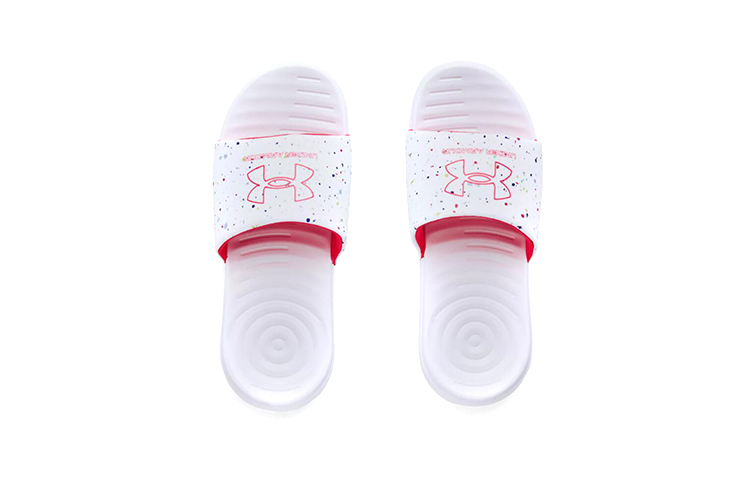 Shop (小童尺码) Under Armour 安德玛 Ansa 图形拖鞋 '斑点' 3024439-100