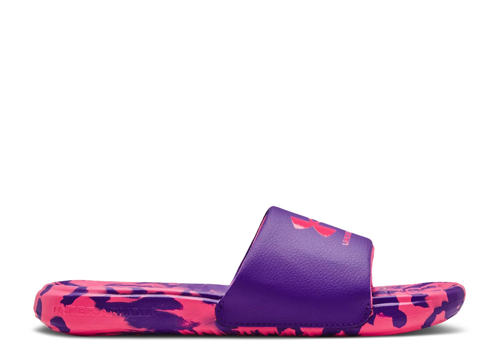 (Grade School) Under Armour Ansa Regrind Slide 'Purple Zest Camo' 3024799-500