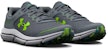 (Sekolah Rendah) Under Armour Assert 10 AC Wide 'Gravel Lime Surge' 3026185-101