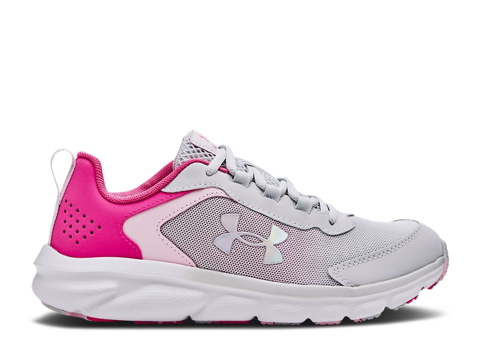 (Grade School) Under Armour Assert 9 'Halo Grey Rebel Pink' 3024634-104