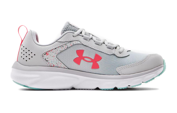 Order (Grade School) Under Armour Assert 9 'Percikan Cat - Kelabu Halo Merah Jambu' 3024867-100