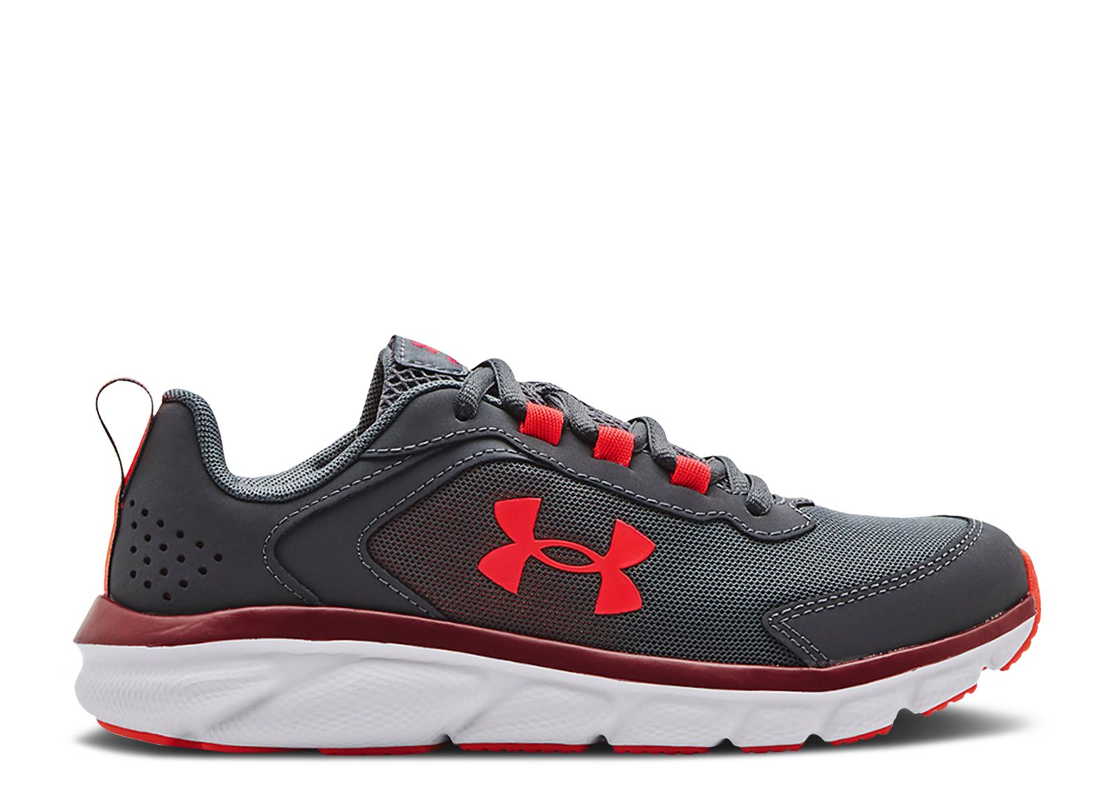 (Grade School) Under Armour Assert 9 'Pitch Grey Chestnut Red' 3024633-106