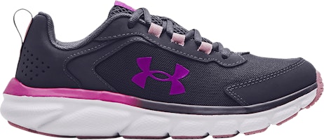 (Grade School) Under Armour Assert 9 AC 'Tempered Steel Pink Fog' 3024634-501 (Grade School) Under Armour Assert 9 AC 'Tempered Steel Pink Fog' 3024634-501
