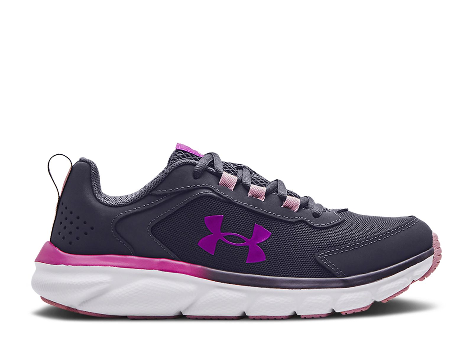 (Grade School) Under Armour Assert 9 AC 'Tempered Steel Pink Fog' 3024634-501
