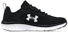Order (Grade School) Under Armour Assert 9 Wide 'Black White' 3024850-001