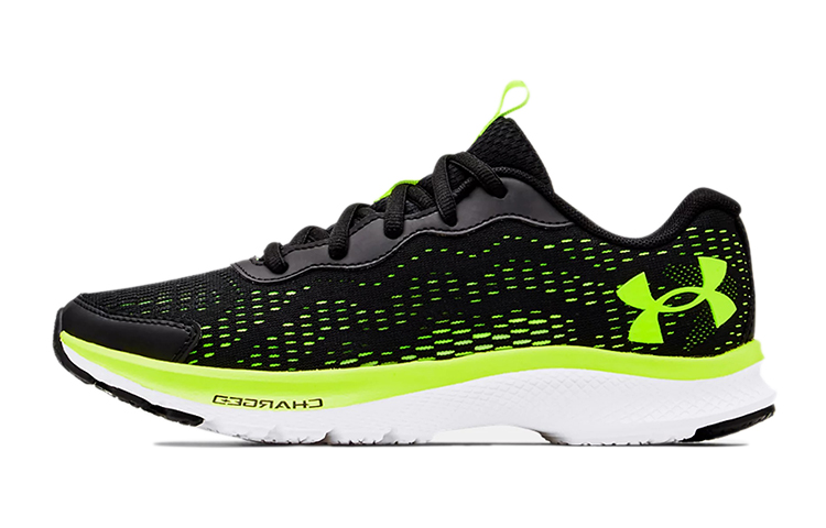 (Grade School) Under Armour Charged Bandit 7 'Black Neon Green' 3024341-001