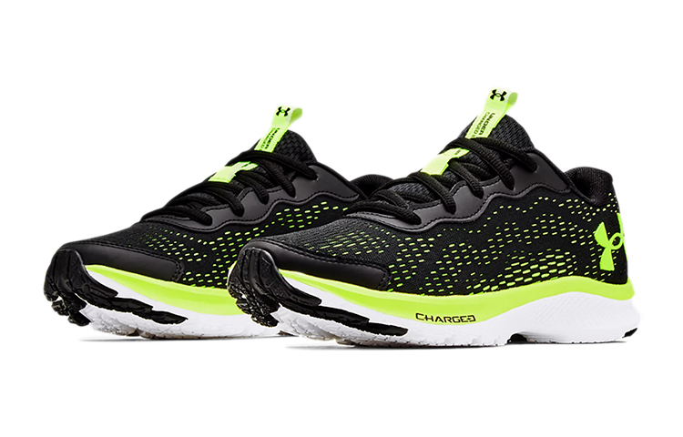 Lookbook Under Armour Charged Bandit 7 "Nero Verde Neon" (Per Ragazzi). 3024341-001