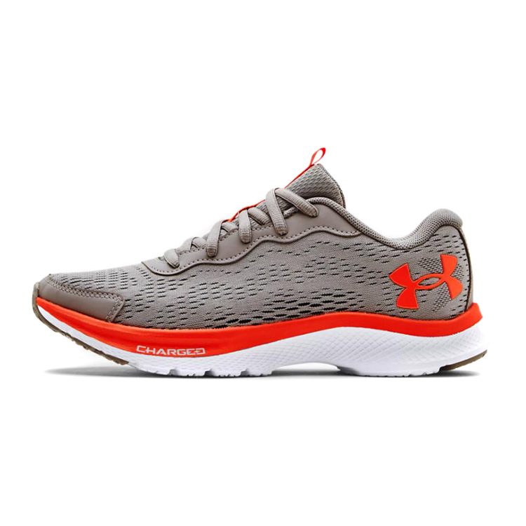 (Grade School) Under Armour Charged Bandit 7 'Grey Wolf Orange' 3024341-102
