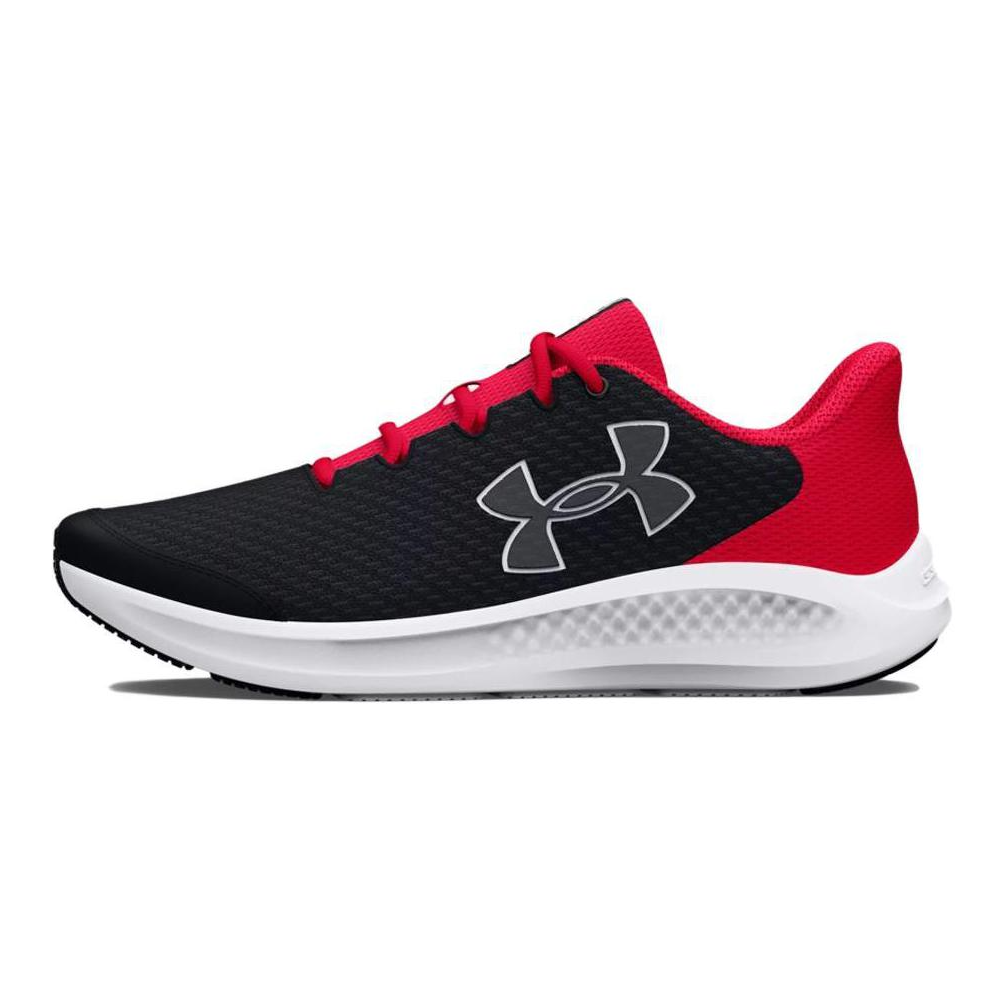 (Grade School) Under Armour Charged Pursuit 3 'Big Logo - Black Red' 3026695-001
