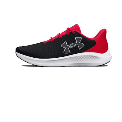 (GS) UA Charged Pursuit 3 'Big Logo - Black Red'