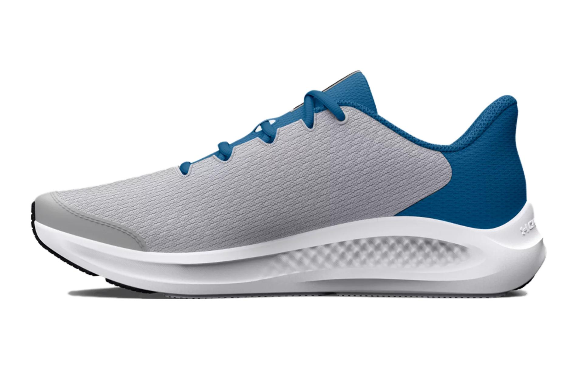 (GS) UA Charged Pursuit 3 'Big Logo - Mod Grey Cosmic Blue'