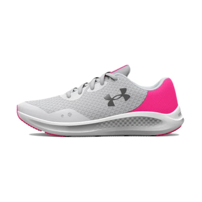 (GS) UA Charged Pursuit 3 'Halo Grey Electro Pink'