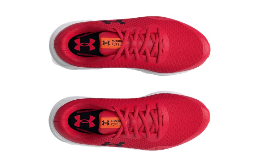 Shop (Grade School) Under Armour Charged Pursuit 3 'Red Orange Blast' 3024987-602