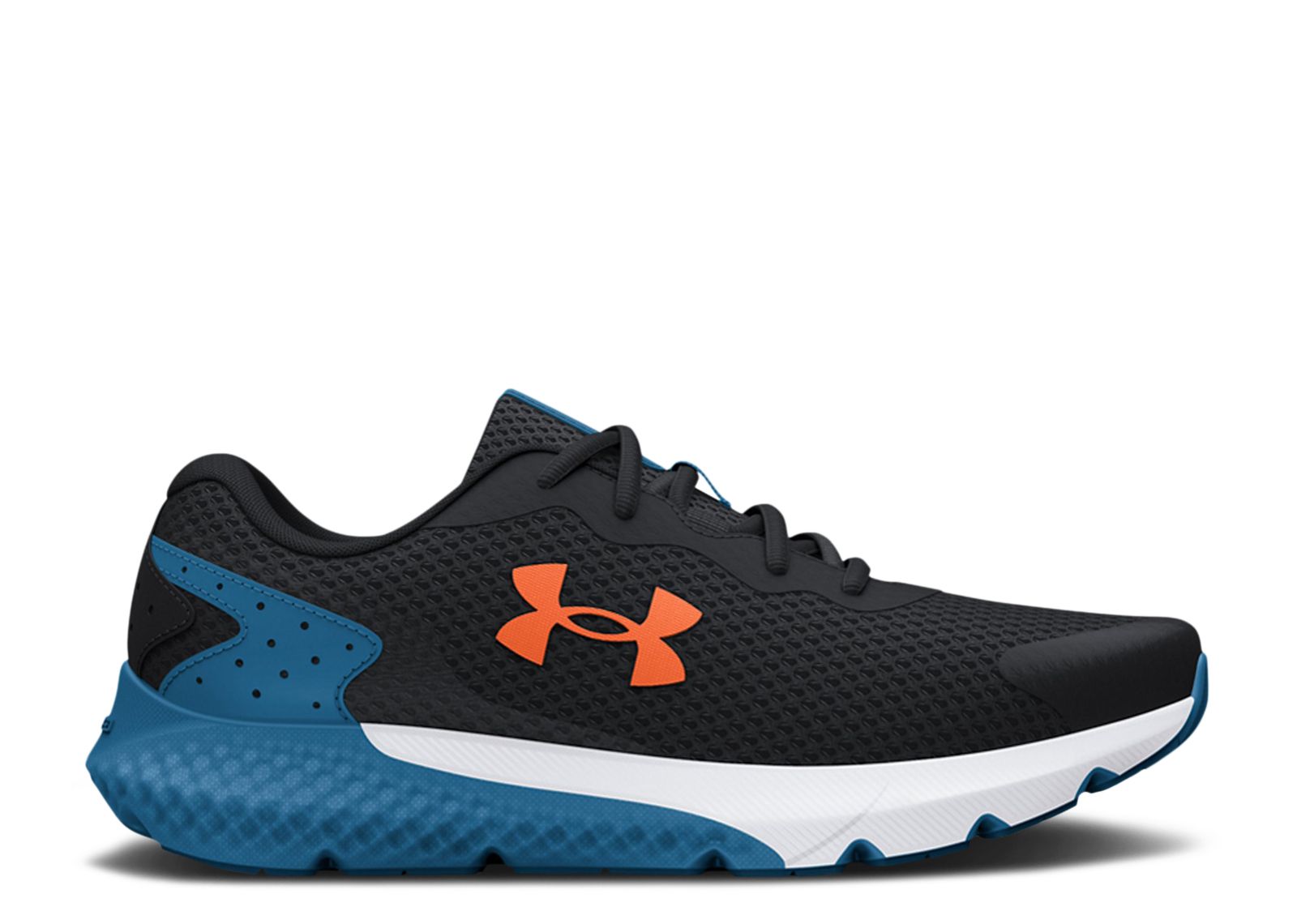(Grade School) Under Armour Charged Rogue 3 'Black Cosmic Blue' 3024981-004