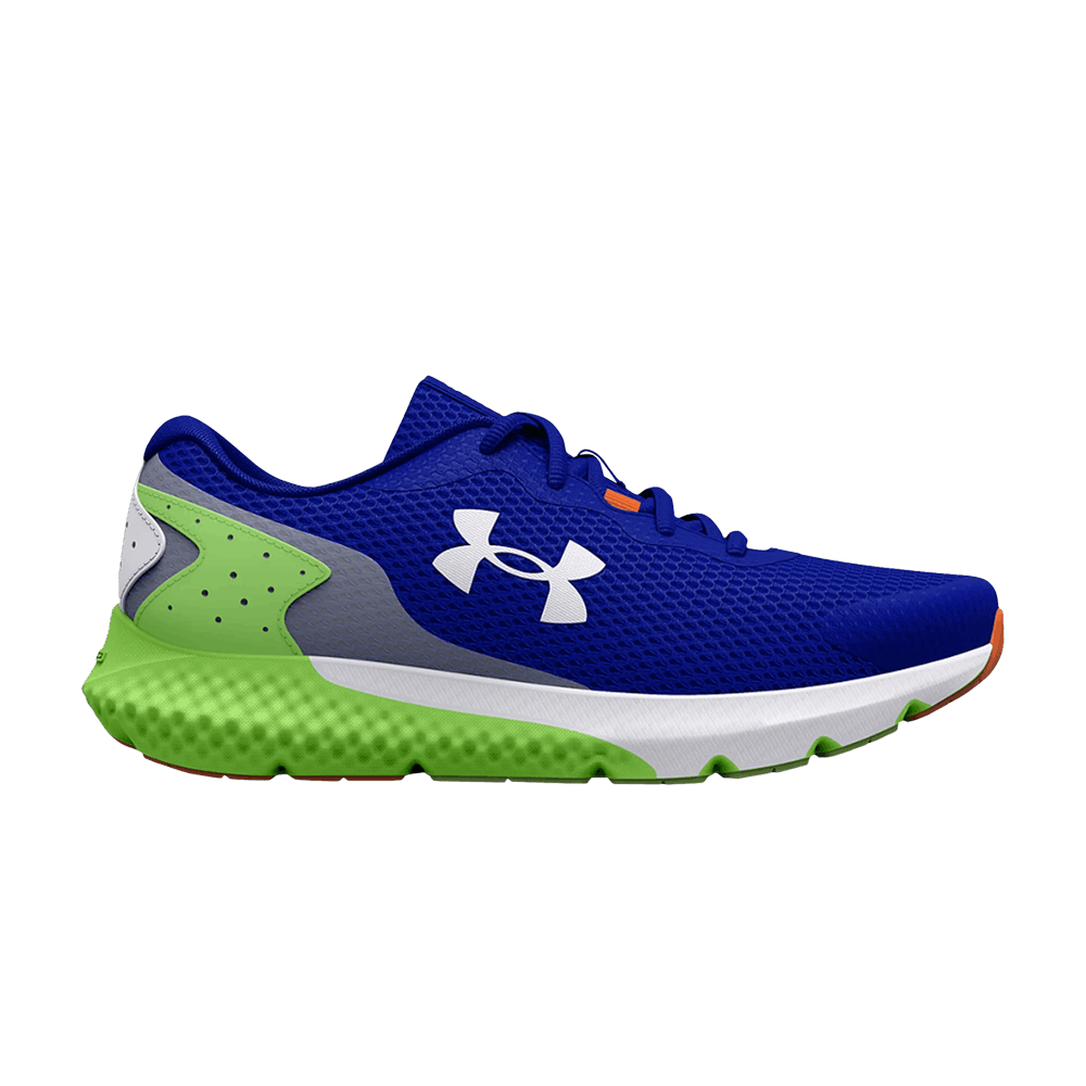 (Grade School) Under Armour Charged Rogue 3 'Royal Quirky Lime' 3024981-400