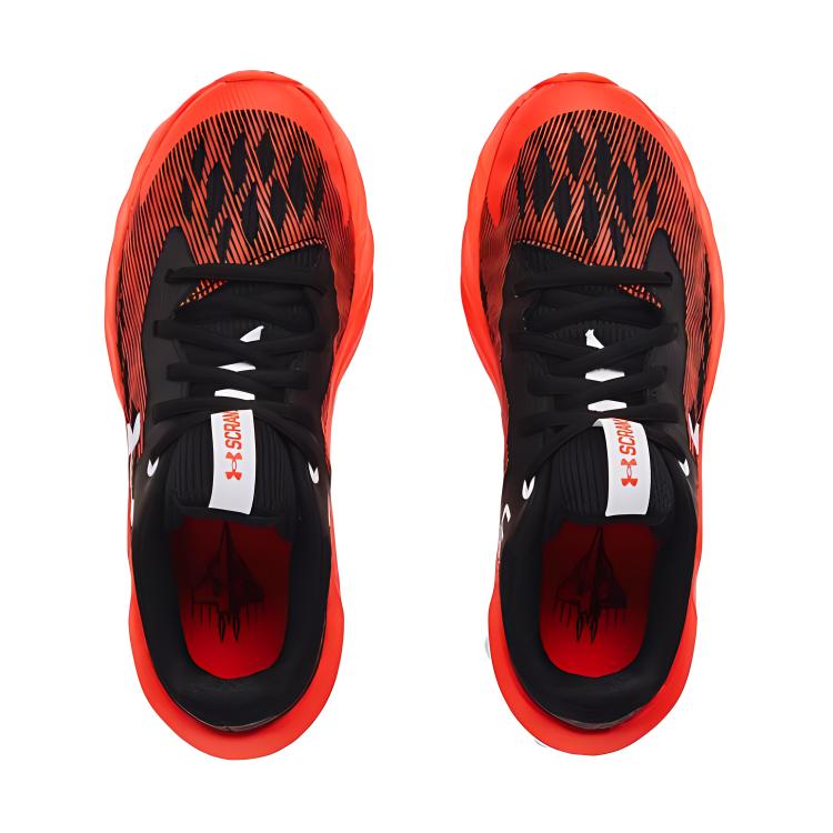 Shop (Kanak-Kanak) Under Armour Charged Scramjet 3 'Api Phoenix Hitam' 3022611-003