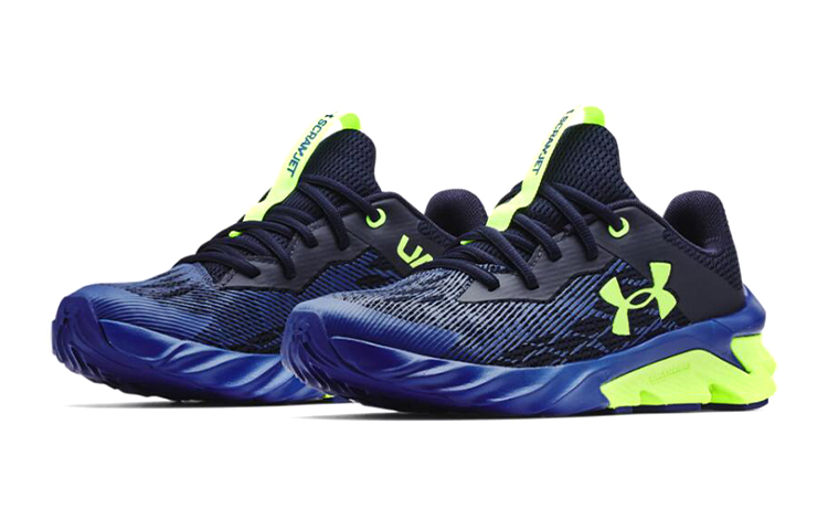 Lookbook Under Armour Charged Scramjet 3 'Midnight Navy Royal' Anak-anak 3022611-407