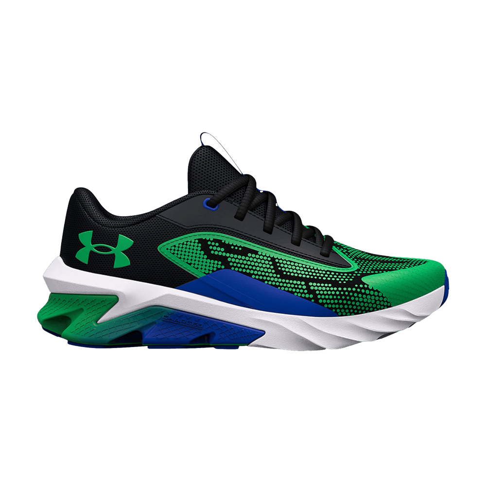 (Grade School) Under Armour Charged Scramjet 4 'Black Versa Blue' 3024208-002