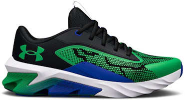 (Grade School) Under Armour Charged Scramjet 4 'Black Versa Blue' 3024208-002 (Grade School) Under Armour Charged Scramjet 4 'Black Versa Blue' 3024208-002