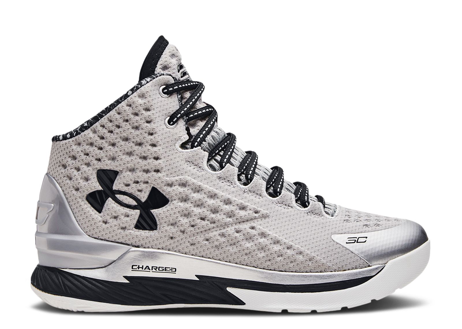 (Grade School) Under Armour Curry 1 Retro 'Black History Month' 3026299-100