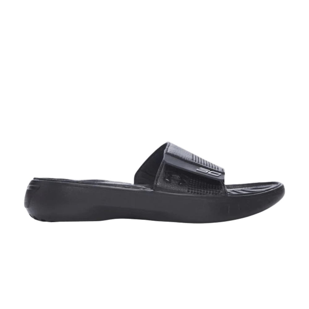 (Grade School) Under Armour Curry 3 Slides 'Black' 1287209-001