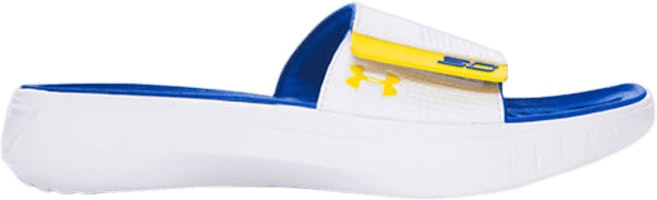 (Grade School) Under Armour Curry 3 Slides 'Warriors' 1287209-104 (Grade School) Under Armour Curry 3 Slides 'Warriors' 1287209-104