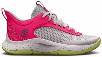 (Grade School) Under Armour Curry 3Z6 'Grey Mist Pink Shock' 3025091-102 (Grade School) Under Armour Curry 3Z6 'Grey Mist Pink Shock' 3025091-102