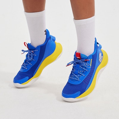 (Grade School) Under Armour Curry 3Z7 'Black Metallic Gold' 3026623-001 9