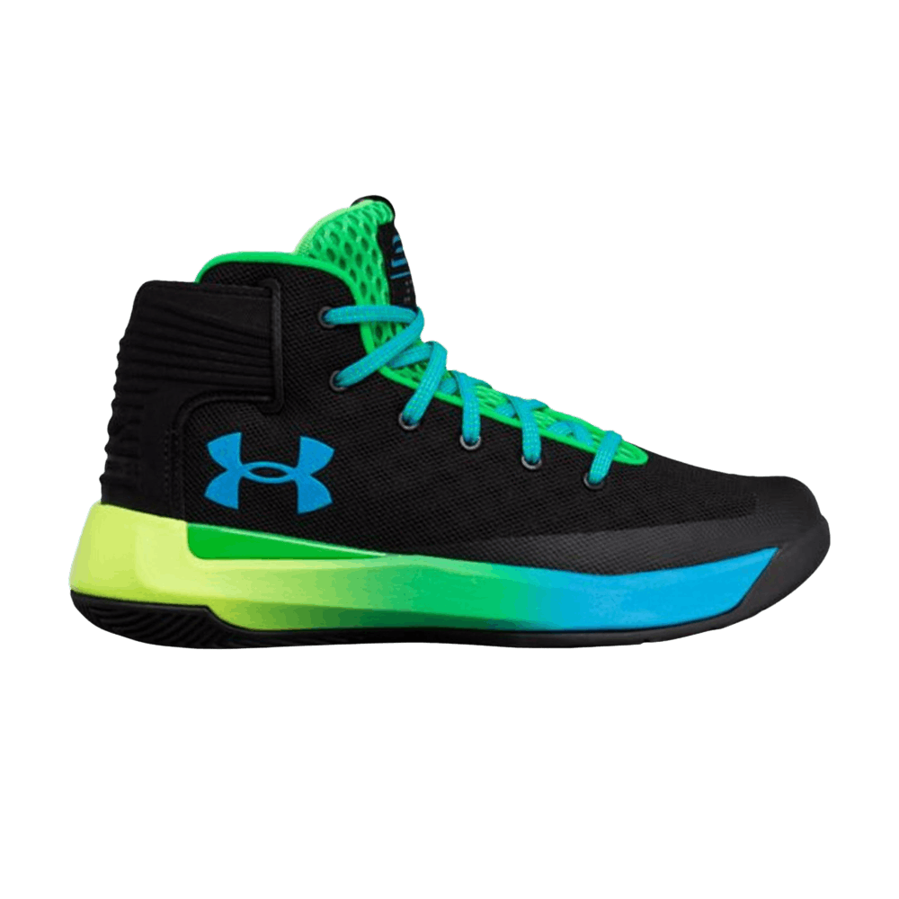 (Grade School) Under Armour Curry 3Zer0 'Black Blue Green' 1295998-002