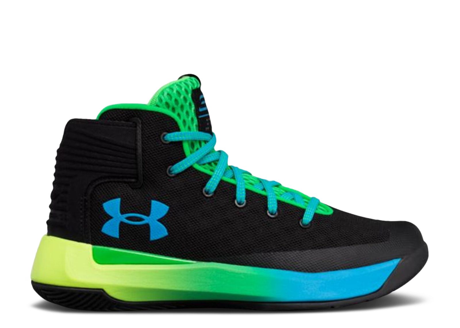 (Grade School) Under Armour Curry 3Zer0 'Black Blue Green' 1295998-002