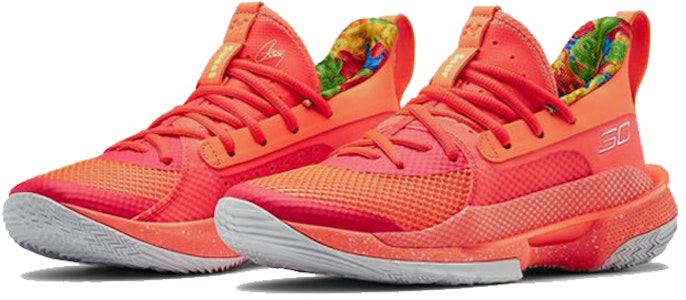 小学款 安德玛 Curry 7 酸软糖儿童款 桃色篮球鞋 3022113-603 Shop 小学款 安德玛 Curry 7 酸软糖儿童款 桃色篮球鞋 3022113-603