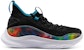 (Kanak-Kanak) Under Armour Curry 8 Tie Dye Hitam 3024033-001