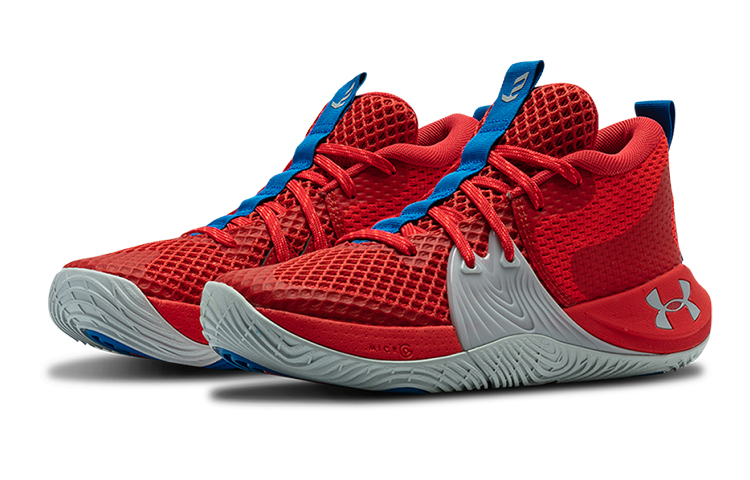Lookbook (Grade School) Under Armour Embiid One Versa Rot 3023529-603