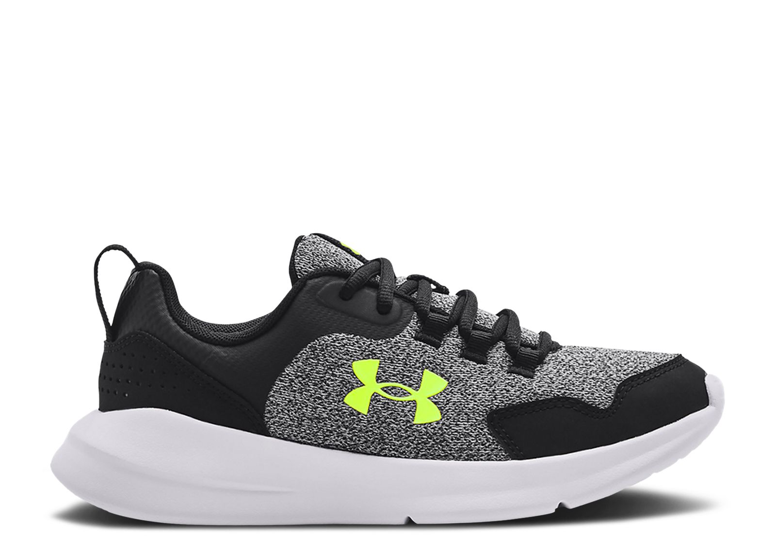 (Grade School) Under Armour Essential 'Black Neon Green' 3024554-001