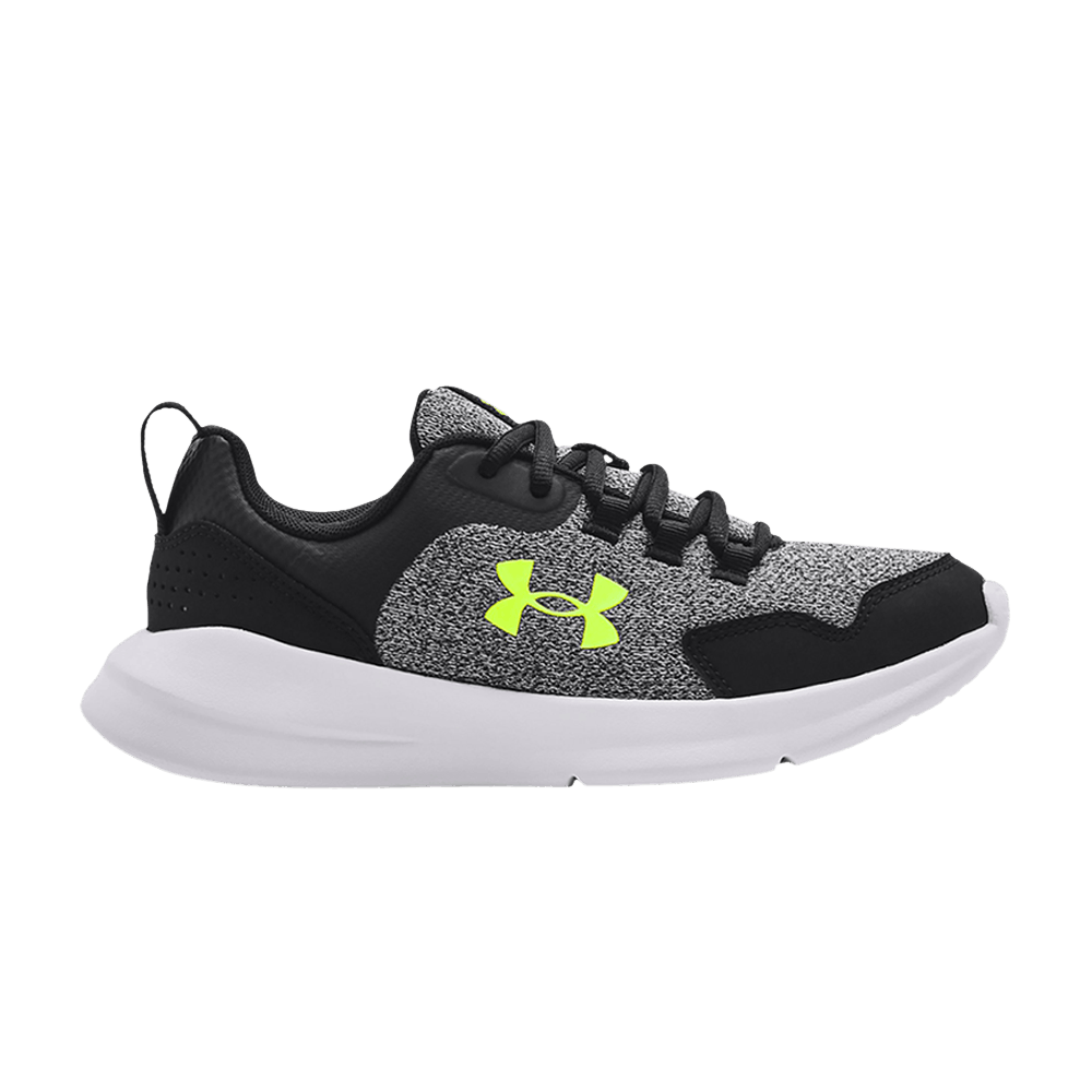 (Grade School) Under Armour Essential 'Black Neon Green' 3024554-001