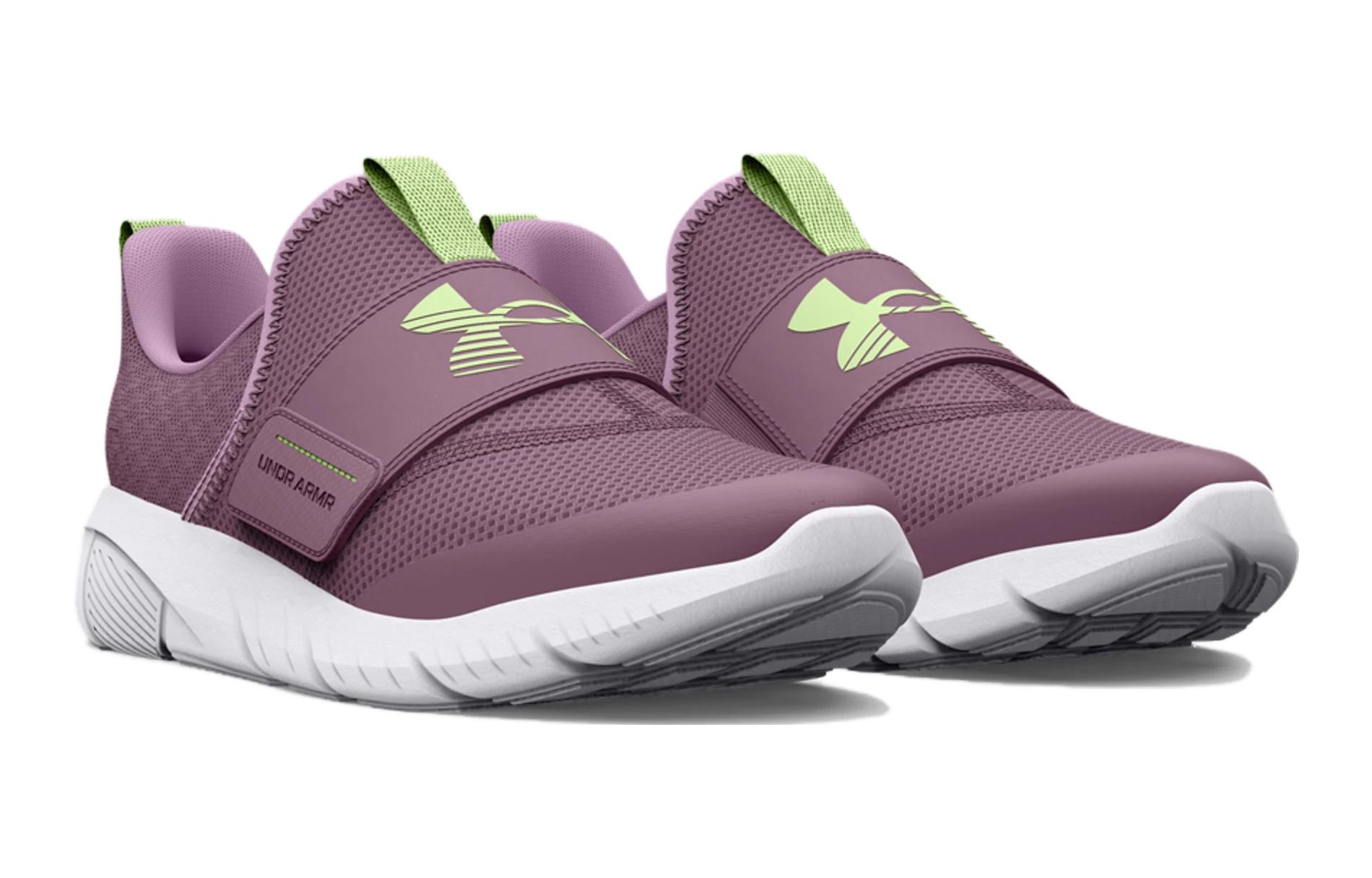 Lookbook （小學年級）Under Armour Flash「紫霧光柠檬綠」3026721-500