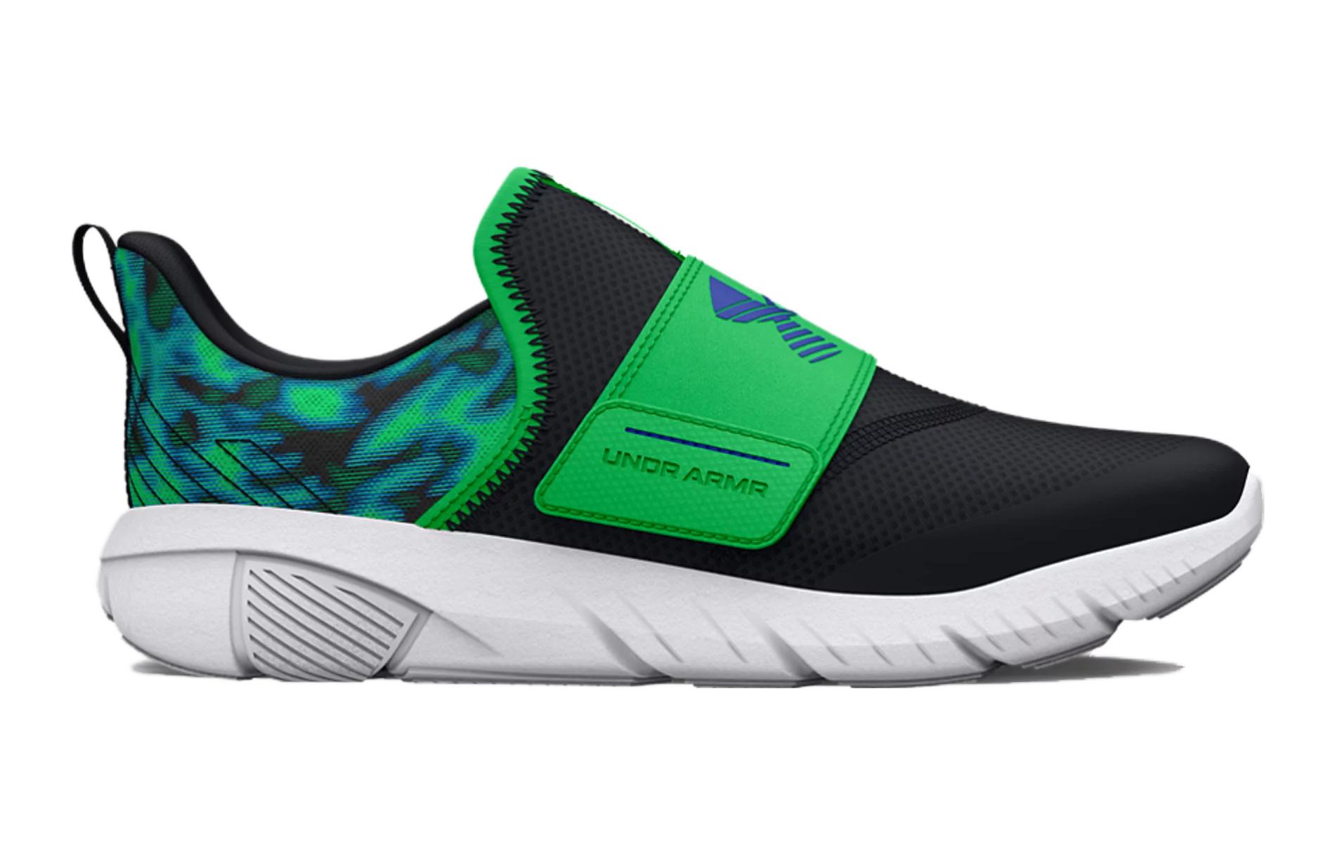 Order (小学款) Under Armour Flash Laser '大理石 - 黑绿屏' 3026785-001