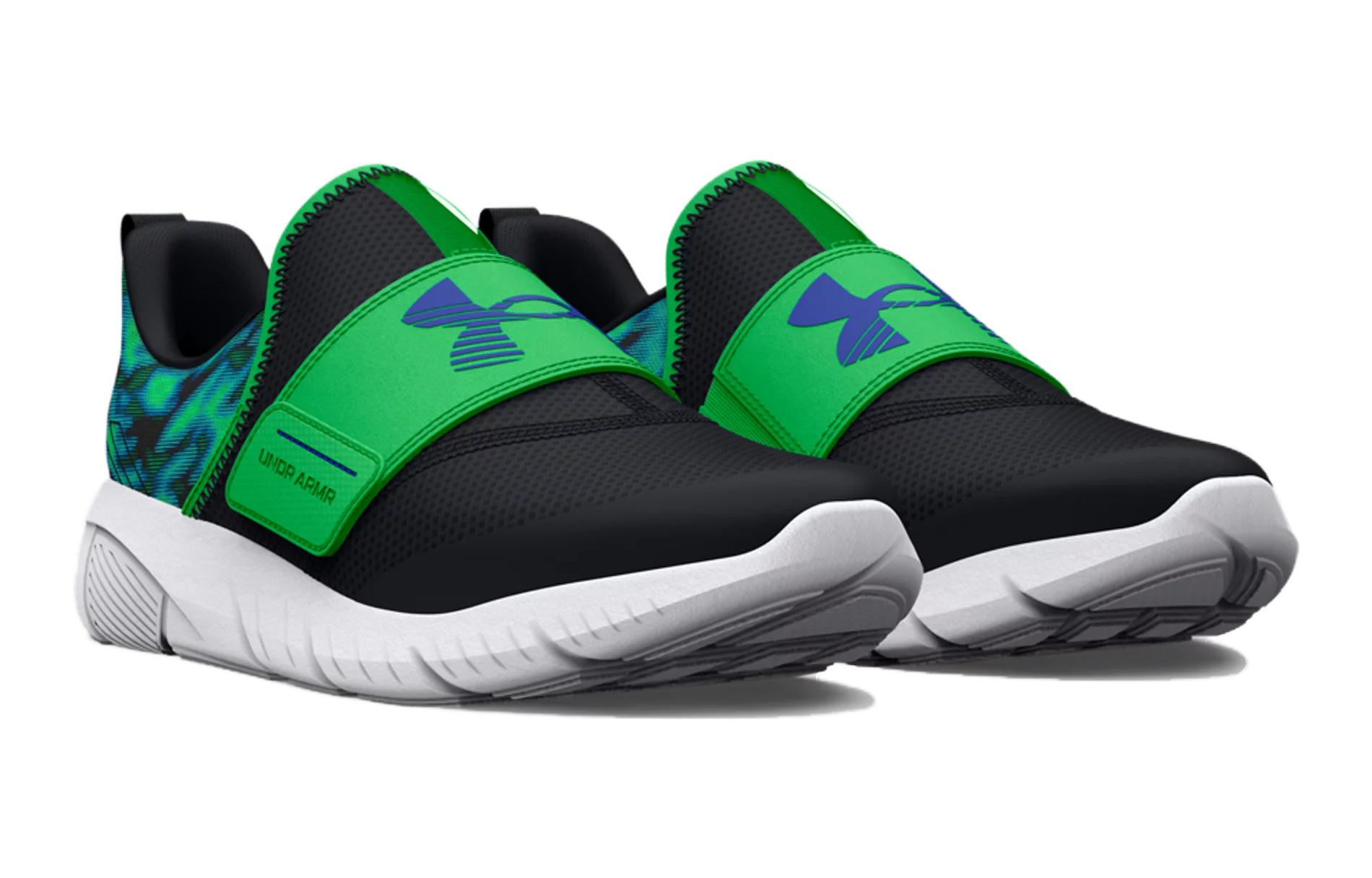 Lookbook (小学款) Under Armour Flash Laser '大理石 - 黑绿屏' 3026785-001