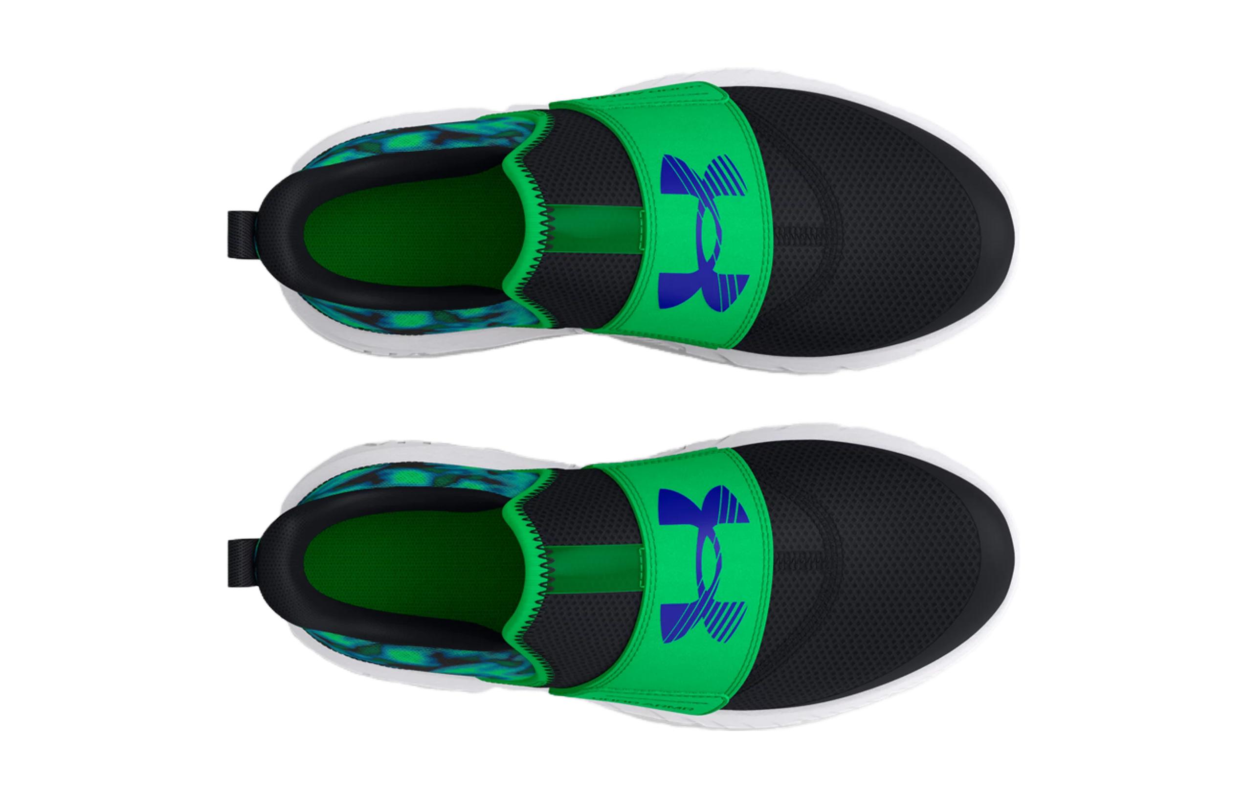 Shop (Grade School) Under Armour Flash Laser ''Marmor - Schwarz Grün Screen'' 3026785-001