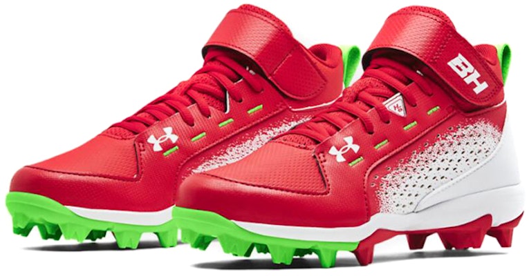 (Grade School) Under Armour Harper 6 Mid RM 'Red Hyper Green' 3024325-600 Lookbook (Grade School) Under Armour Harper 6 Mid RM 'Red Hyper Green' 3024325-600