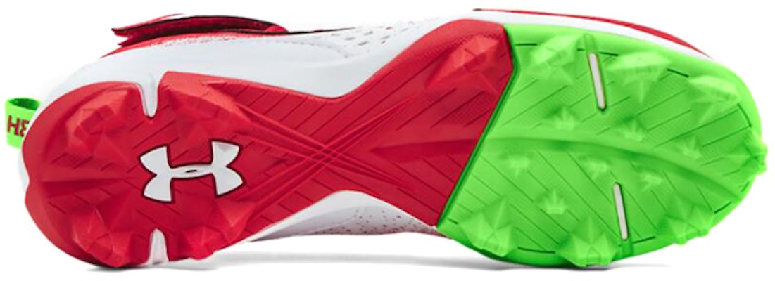 (Grade School) Under Armour Harper 6 Mid RM 'Red Hyper Green' 3024325-600 Purchase (Grade School) Under Armour Harper 6 Mid RM 'Red Hyper Green' 3024325-600