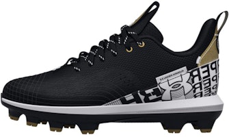 (Grade School) Under Armour Harper 7 Low TPU 'Black White Gold' 3025596-001 (Grade School) Under Armour Harper 7 Low TPU 'Black White Gold' 3025596-001